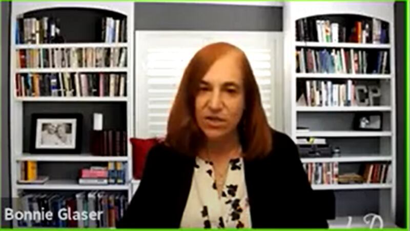 美国的德国马歇尔基金会亚洲计划主任葛来仪(Bonnie Glaser)认为,中共各种对外战斗的动作、目的是为了对内保护自己政权的合法性,诉求的对象是中国人民。(视频截图)